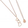 Tipperary Crystal Triple Heart Drop Pendant Rose Gold