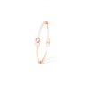 Tipperary Crystal Infinity Bangle Pink CZ Rose Gold