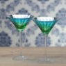 Artland Set of 2 Peacock Martinis