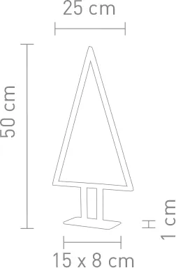 Nordium Fir LED Table / Floor Lamp Aluminium - Small