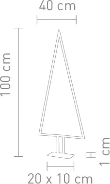 Nordium Fir LED Table / Floor Lamp Aluminium - Large