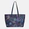 Sara Miller Midnight Leopard Large Tote