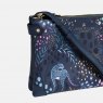 Sara Miller Midnight Leopard Zip Top Crossbody Bag