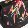 Sara Miller Black Bamboo Half Moon Crossbody Bag