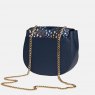 Sara Miler Midnight Leopard Half Moon Crossbody Bag