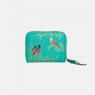 Sara Miller Green Birds Small Zip Purse