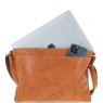 Ashwood David Large Leather Messenger Bag - Tan