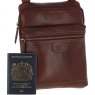 Ashwood Leather Cross Body Bag Chestnut Tan