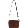 Ashwood Ashwood Leather Cross Body Handbag Chestnut Tan Small