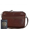 Ashwood Leather Cross Body Handbag Chestnut Tan Large
