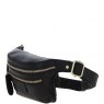 Ashwood Leather Bum Bag Black