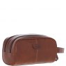 Ashwood Leather Wash Bag Chestnut Tan