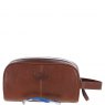 Ashwood Leather Wash Bag Chestnut Tan