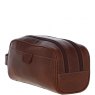 Ashwood Leather Wash Bag Chestnut Tan