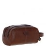 Ashwood Leather Wash Bag Chestnut Tan