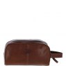 Ashwood Leather Wash Bag Chestnut Tan