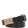 Ashwood Mens Leather Belt Wide - Black