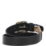 Ashwood Mens Leather Belt Wide - Black