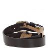 Ashwood Mens Leather Belt Wide - Brown