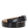 Ashwood Mens Leather Chino Belt - Black