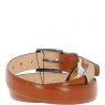 Ashwood Mens Leather Chino Belt - Tan