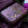 Sara Miller Plum Songbird Small Rectangular Tin