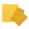 The Kitchen Pantry Pack of 3 Beeswax Wraps Yellow Honeycomb