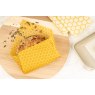 The Kitchen Pantry Pack of 3 Beeswax Wraps Yellow Honeycomb