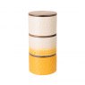 The Kitchen Pantry Set of 3 Stacking Storage Jars Yellow
