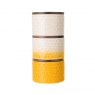 The Kitchen Pantry Set of 3 Stacking Storage Jars Yellow