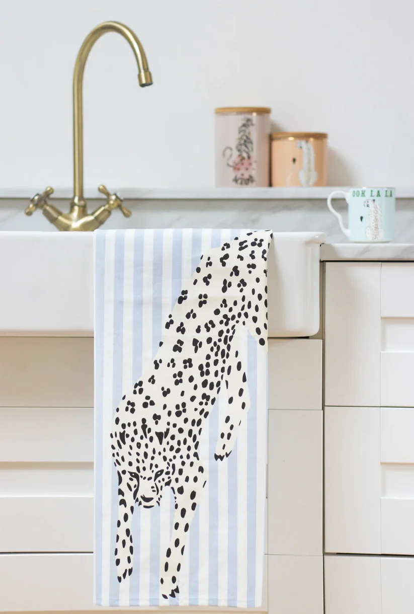 Yvonne Ellen Cheetah Tea Towels - Set of Two