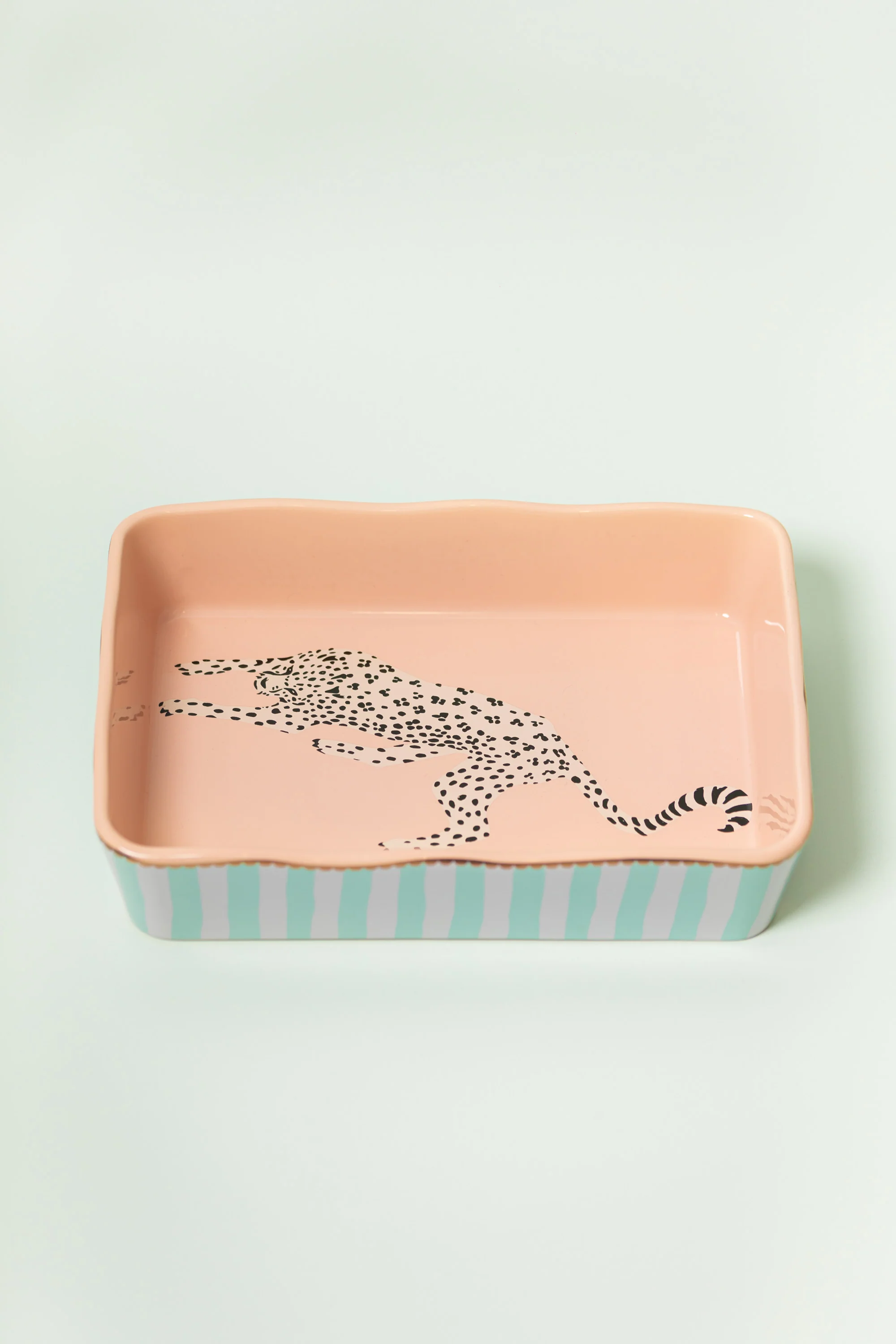 Yvonne Ellen Cheetah Small Rectangular Dish