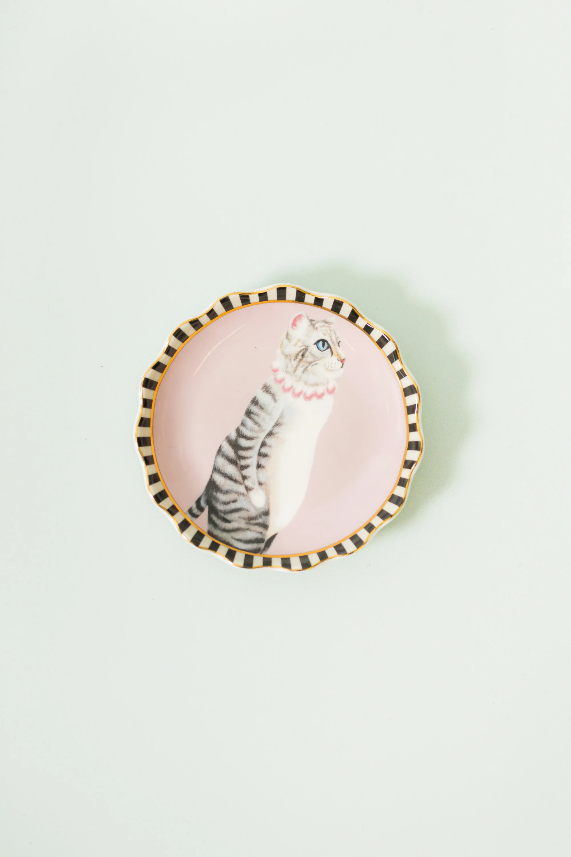 Yvonne Ellen Fluted Cat Trinket Dish