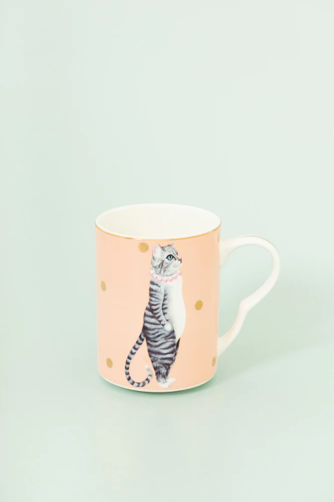 Yvonne Ellen Medium Pussy Cat Mug