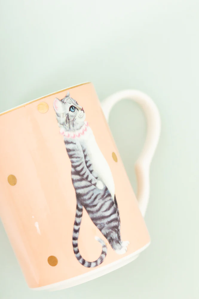 Yvonne Ellen Medium Pussy Cat Mug