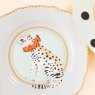Yvonne Ellen Set of 4 Animal Tea Plates Square