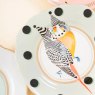 Yvonne Ellen Set of 4 Animal Tea Plates Square