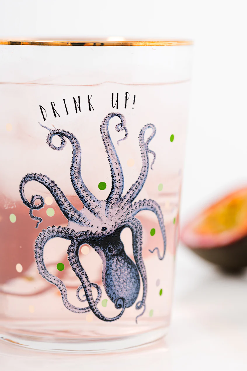 Yvonne Ellen Octopus Hi Ball Glass 55cl