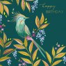 Sara Miller Happy Birthday Greetings Card - Colourful Bird