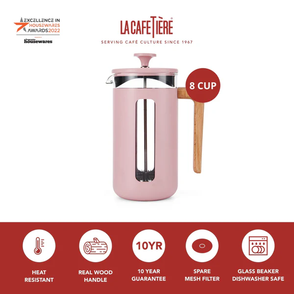 La Cafetière La Cafetière Pisa 8-Cup Cafetière - Pink