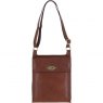 Ashwood Michigan Large Leather Flight Bag - Cognac