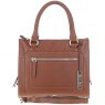 Ashwood Three Section Leather Tote Shoulder Bag - Tan