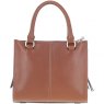 Ashwood Three Section Leather Tote Shoulder Bag - Tan