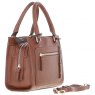 Ashwood Three Section Leather Tote Shoulder Bag - Tan