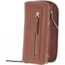 Ashwood 8 Card Zip Large Leather Purse - Tan