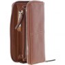 Ashwood 8 Card Zip Large Leather Purse - Tan