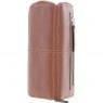 Ashwood 8 Card Zip Large Leather Purse - Tan