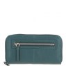 Ashwood 8 Card Zip Large Leather Purse - Green