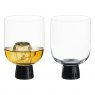 Anton Studio Designs Oslo DOF Tumblers Black Set of 2