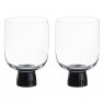 Anton Studio Designs Oslo DOF Tumblers Black Set of 2